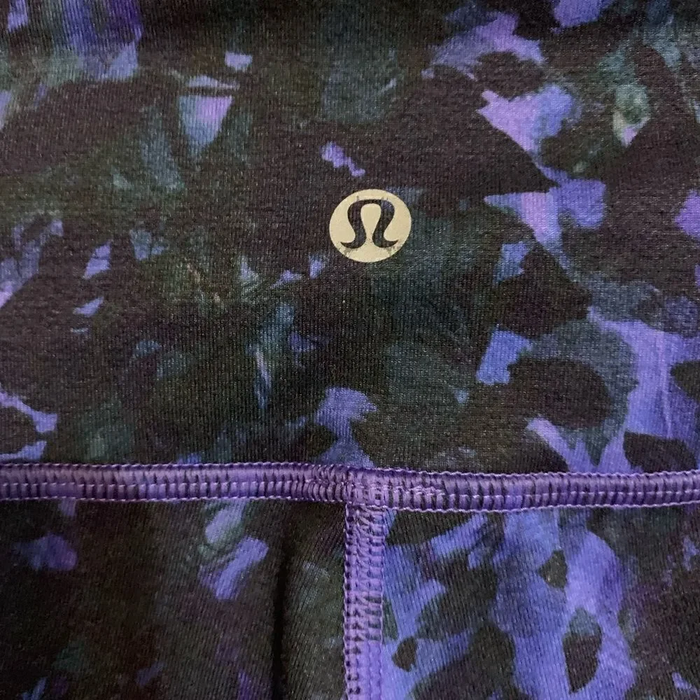 Lululemon Aligns in Purple, Dark Blue, Green and Black Size 6